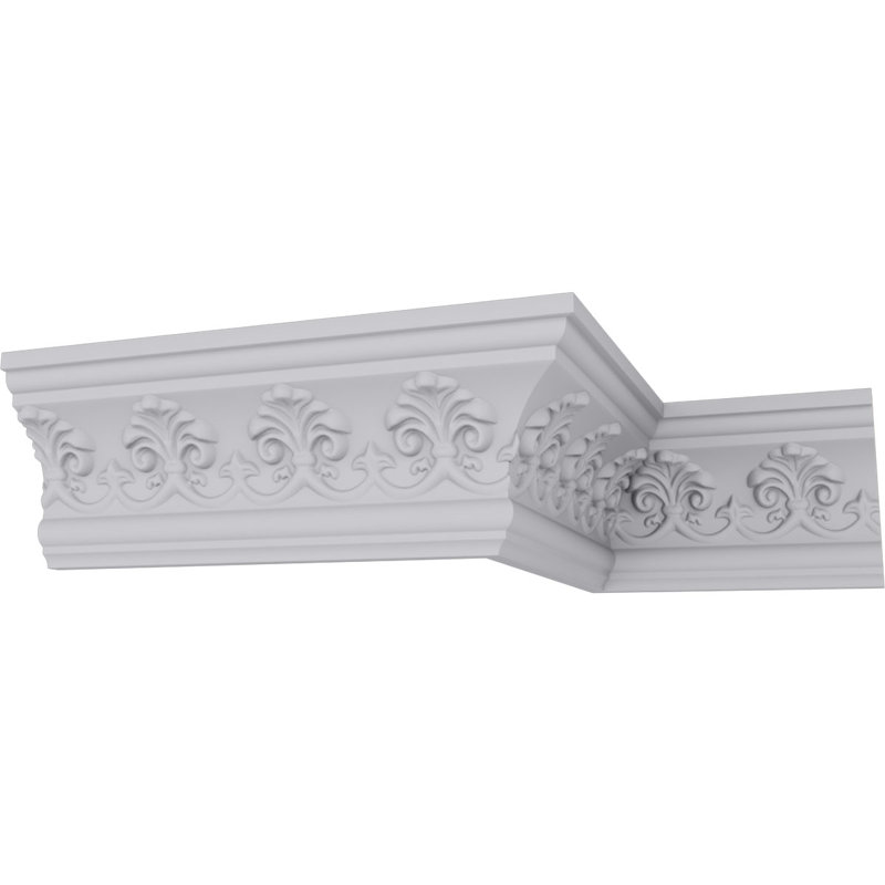 Hampshire 94.5" White Polyurethane Crown Molding