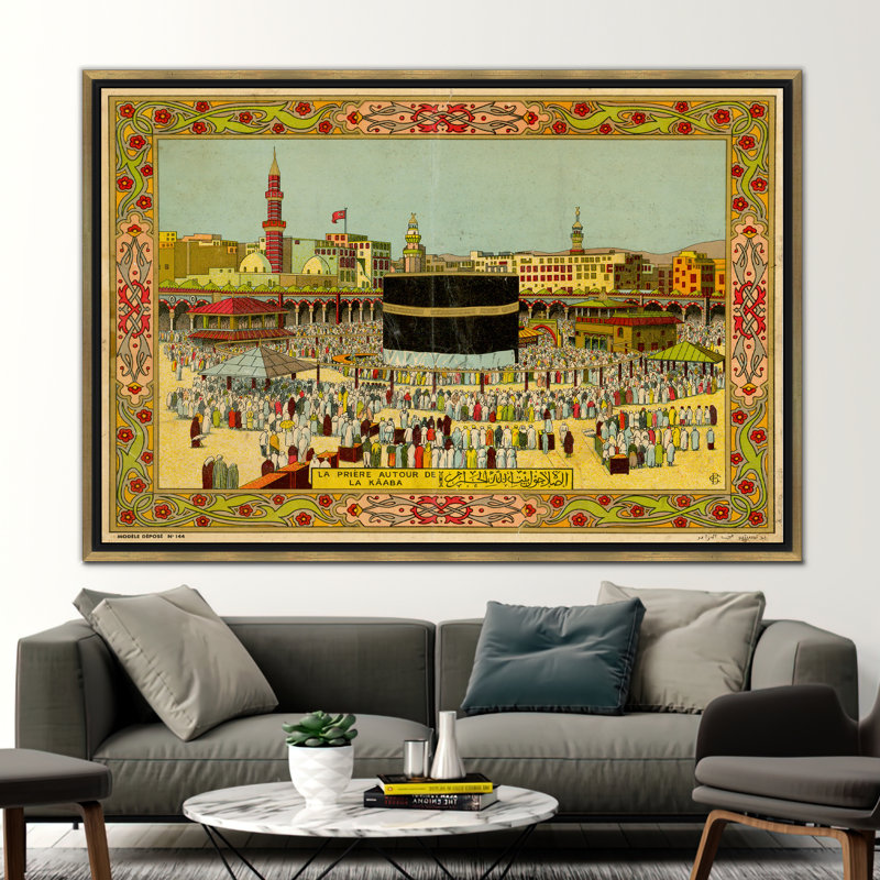 Print on Canvas, Framed Print without Mat, Gold, 20 cm H x 30 cm W
