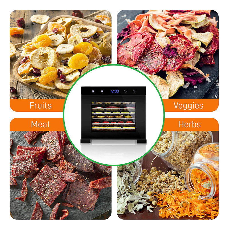 Déshydrateur d'aliments 6 watts NutriChef 6 plateaux