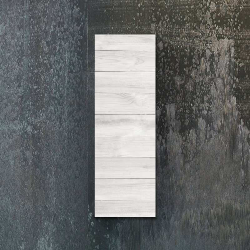 White Tempered Glass Radiant Wall Mounted Heater, 16x48