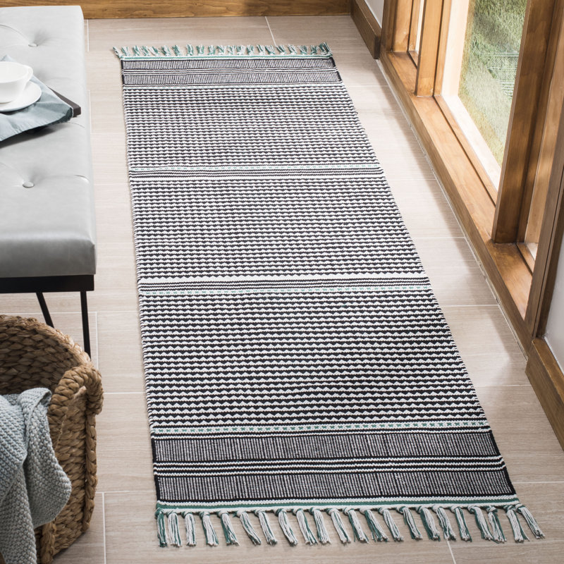 Granada Hand Woven Performance Striped Rug, Runner 2'3" x 7'