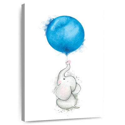 «Flying Baby Elephant Balloon Smudge»