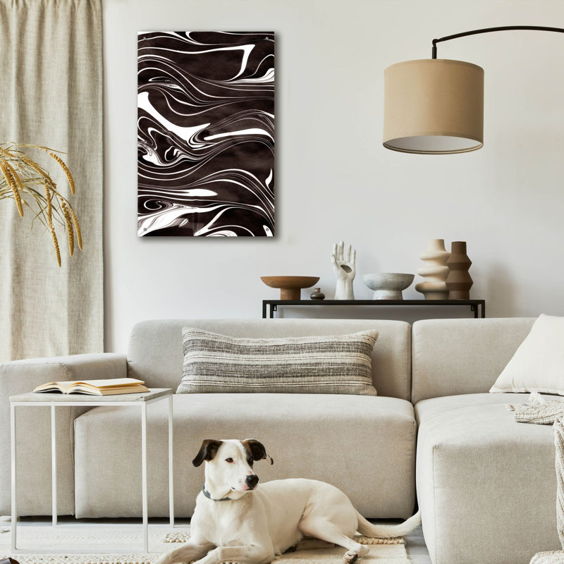 «Yinyang 1» par Alicia Ludwig, art mural en verre acrylique, H 36 po x l 24 po