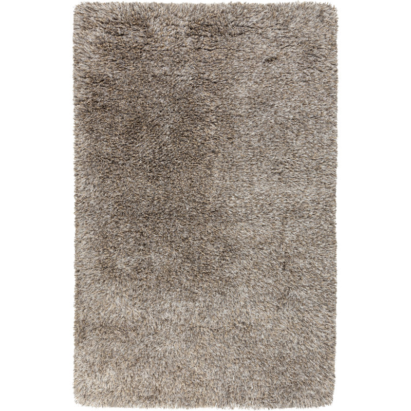 Milan Striped Area Rug in Tan, Rectangle 2' x 3'