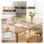 Nappe transparente en PVC 36 po x 72 po, nappe en plastique imperméable robuste, sous-main résistante à la chaleur pour la salle à manger
