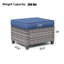 Repose-pieds d'extérieur en osier avec coussin Ramsdell (PE) 25 po-1278032470