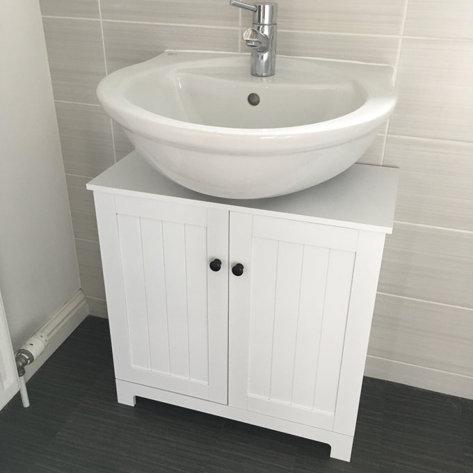 Brambly Cottage Joice 60cm x 60cm Free-Standing Under Sink Cabinet