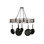 Revival Deco Metal Handcrafted Oval Hanging Pot Rack