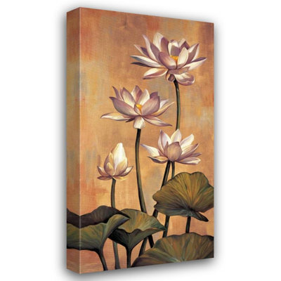 Bungalow Rose Deveraux, Jill Gallery Wrapped Canvas Art Titled: White Lotus