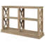 Console Trexm avec rangement ouvert et pieds en X, polyvalente pour divers espaces