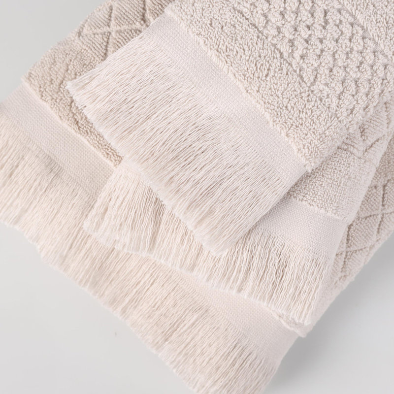 Ensemble de 3 serviettes de bain en coton Blue Nile Mills, Argent