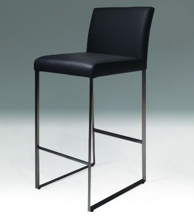Tabouret de bar et de comptoir Tate, Noir, Tabouret de comptoir (assise de 26 po de hauteur)