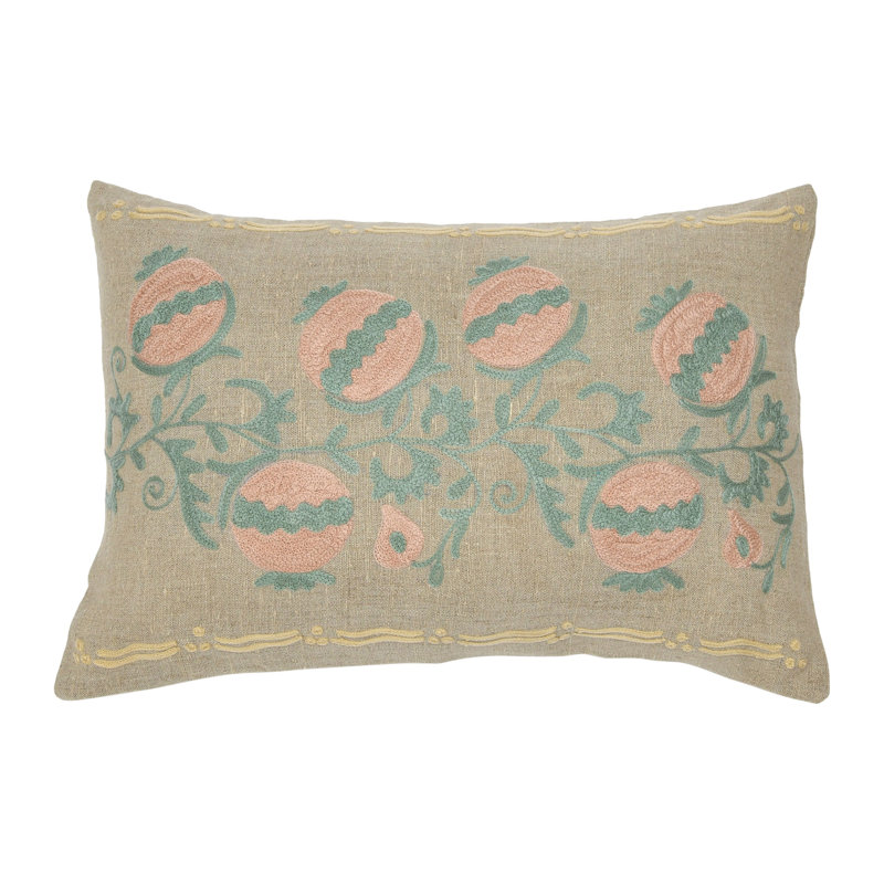 Cotton Reversible Throw Pillow