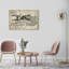 «Kentucky's Horse Vintage Rider Map», impression sur toile-91084504
