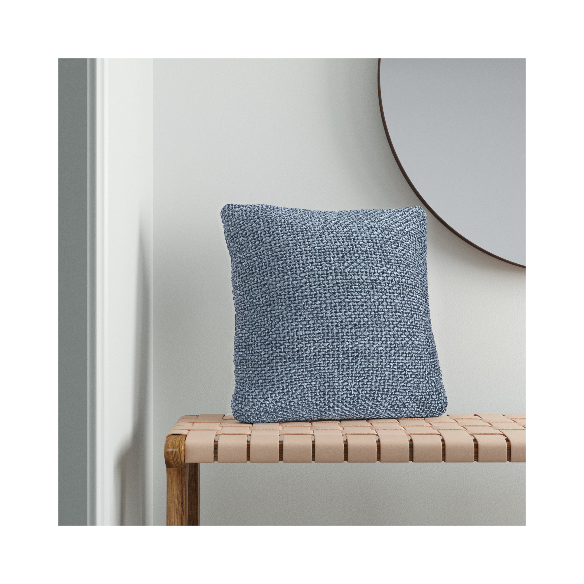 Josiah Throw Pillow, 18" x 18", Pillow Cover Only - No Insert