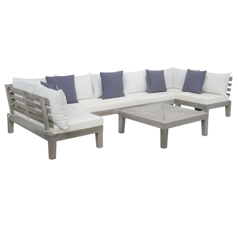 Ensemble de conversation modulaire avec coussins Tokarz, White