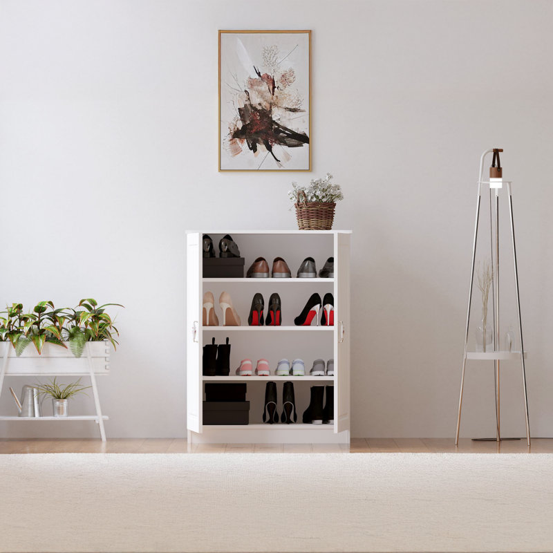 Armoire de rangement pour chaussures 16 paires