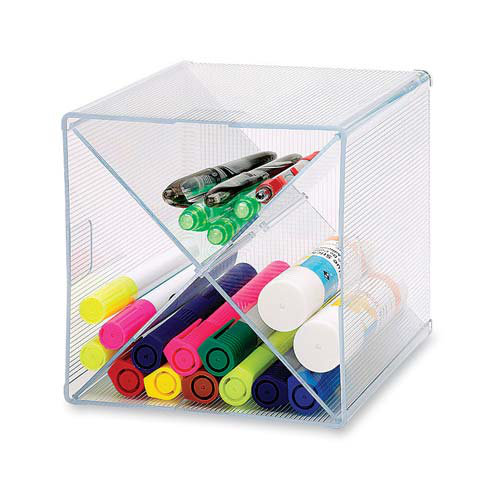 Rangement de rangement, x-cube, 6 po x 6 po x 6 po, transparent