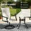 Ensemble de 2 chaises d'extérieur, chaises pivotantes