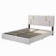 Grand lit plateforme tapissier avec système de rangement hydraulique-1726542327