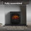 Dimplex Club Optiflame Electric flame effect Stove with 2kW heater and remote control, 51cm W-1510332004