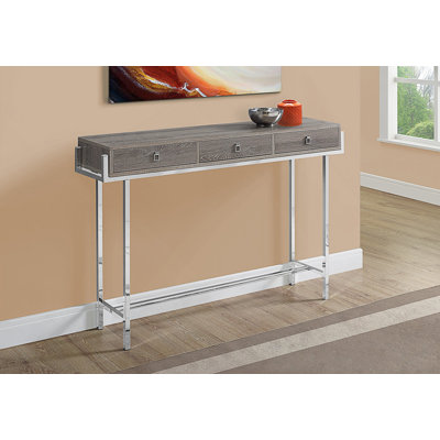 Accent Table, Console, Entryway, Narrow, Sofa, Storage Drawer, Living Room, Bedroom, Contemporary, Modern -  Ivy Bronx, B34C459698364CB986A18597BF7A7A37