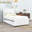 Lit plateforme simple tapissier avec lit gigogne simple et tête de lit-130025222