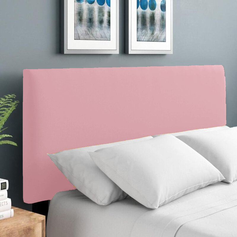 Erian Upholstered Headboard, Double (4'6), Velvet, Pink