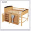 Lit mezzanine avec armoire de rangement, garde-robe, DEL et espresso-98526179-98526177