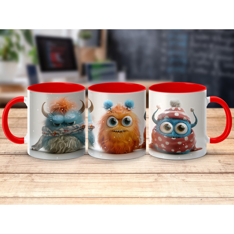 Ceramic Coffee Mug, Red