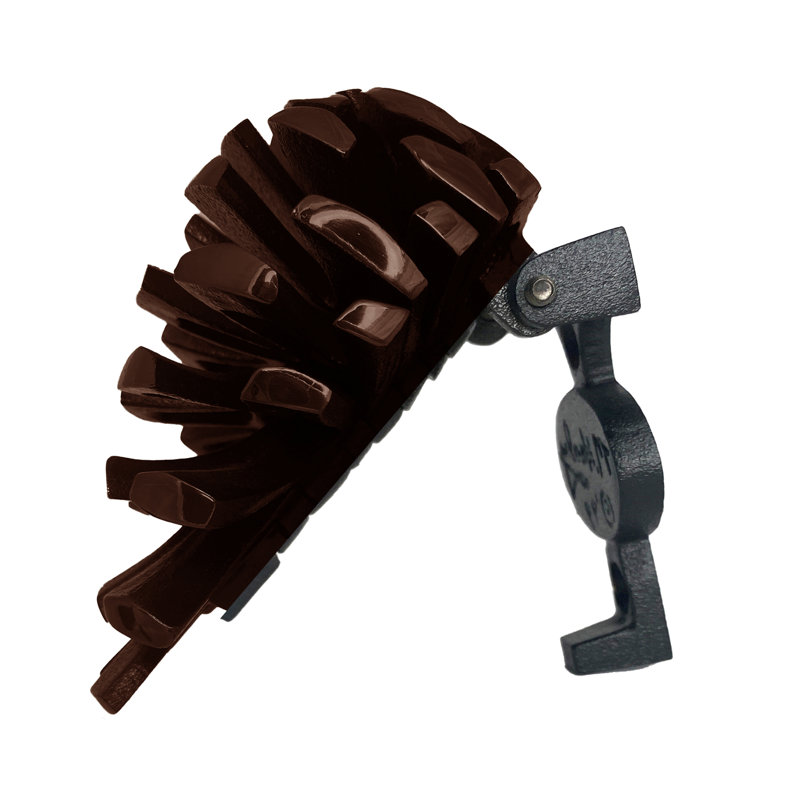 Heurtoir de porte pomme de pin, Bronze huilé, H 4,5 po x l 3 po x p 3 po