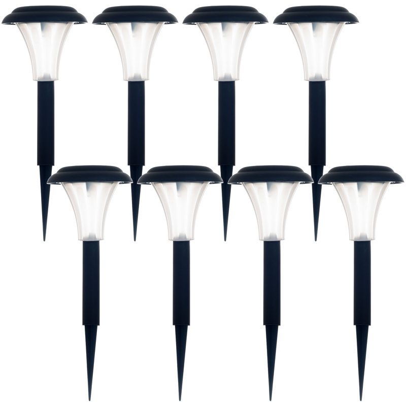 Solar Matte Black Solar Powered Integrated LED Pathway Light Pack