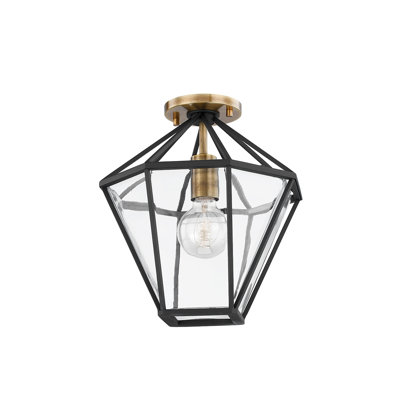 Moss 1 Light Semi Flush