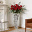 Crystal Glass Floor Vase