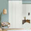 Store vertical blanc semi-transparent Sharmaine