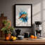 Turtle in Motion Modern - Framed Print-421527673-421527675