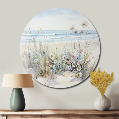 Graceton - Art floral rond en métal