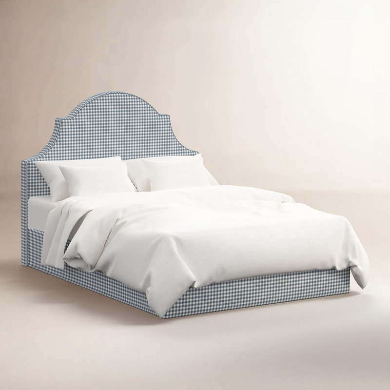 Lit arqué Hadley, Lit double, Chambray vichy classique