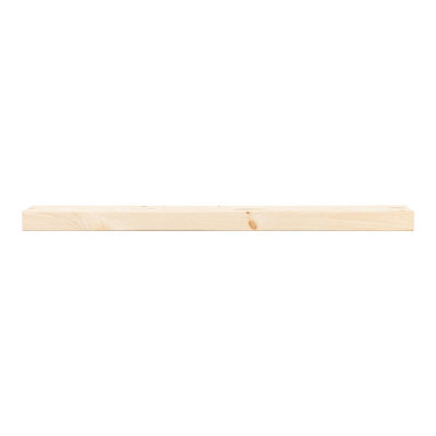 Modern Ember Vara Wood Mantel Shelf - 3 Inch Height - Variations in Grain and Natural Distressing