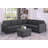 Mercola 7 - Piece Upholstered Tufted Back Corner Modular Sectional with Ottoman-1753705400