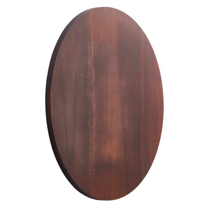 24 in Wood Lazy Susan Turntable, 360° Rotation Round Clear Tabletop Rotating Tray, Acacia Wood Dining Table Centerpiece, Smooth and Silent Spin, for Family Gatherings, Banquets and Weddings