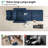 87''W 3-In-1 Convertible Sleeper Chair Bed, 3-Section Extra Length Adjustable Backrest  With 2 Cushions & Storage Bag-1712303259