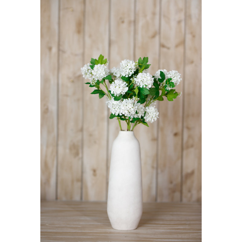 Snowball Viburnum Spray, Cream