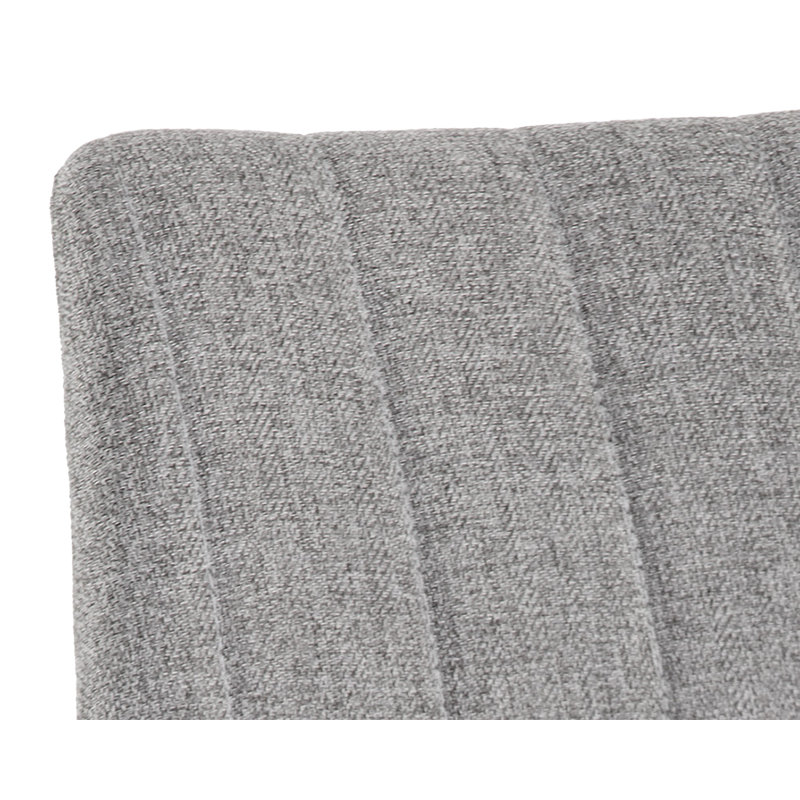 Upholstered Dining Chair, Gray, Black