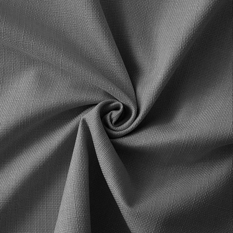 Luxury Ready Made Blackout Eyelet Thermal Curtains (Set Of 2) , 168cm Width x 137cm Drop, Dark Grey