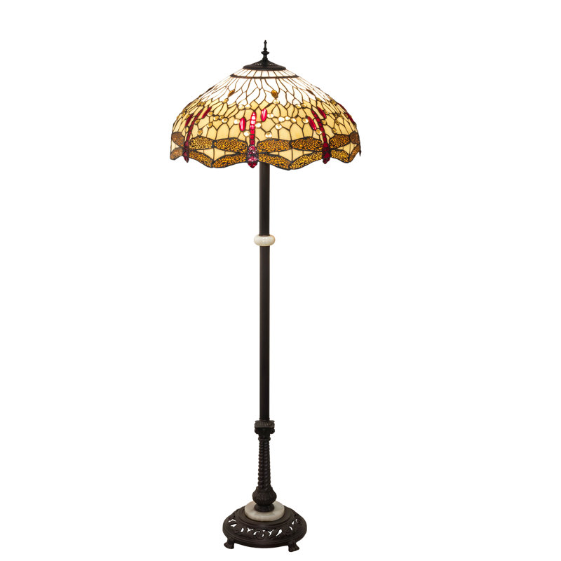 Lampe sur pied 62 po tiffany hanginghead libellule Alessandra