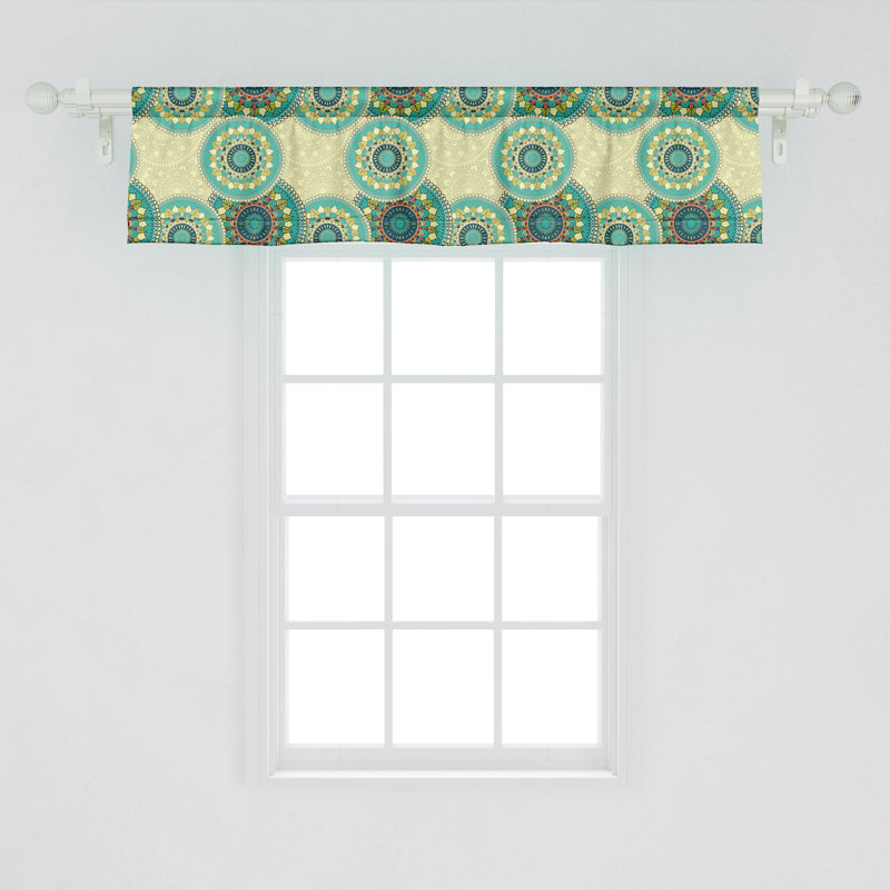 Ensemble de 2 cantonnières Ambesonne Mandala 51623, L 54 po x L 12 po