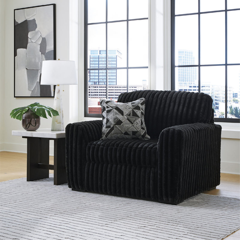 Chaise surdimensionnée Midnight-Madness, Noir