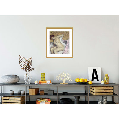 «After the Bath» par Edgar Degas, impression giclée sur cadre