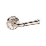 Dunsmoor Passage Lever with Recessed Round Rose in Satin Nickel